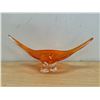 Image 1 : Signed Chalet Art Glass Centerpiece Approx: 17"W 7.5"T