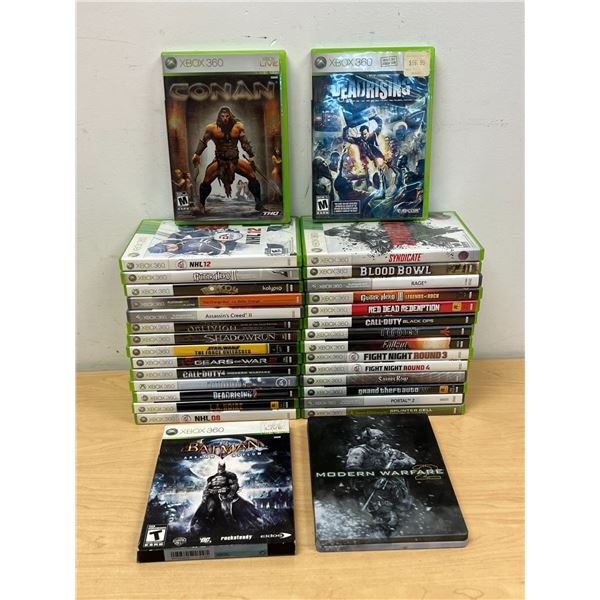 32 Microsoft XBOX 360 Games - looks like a nice collection