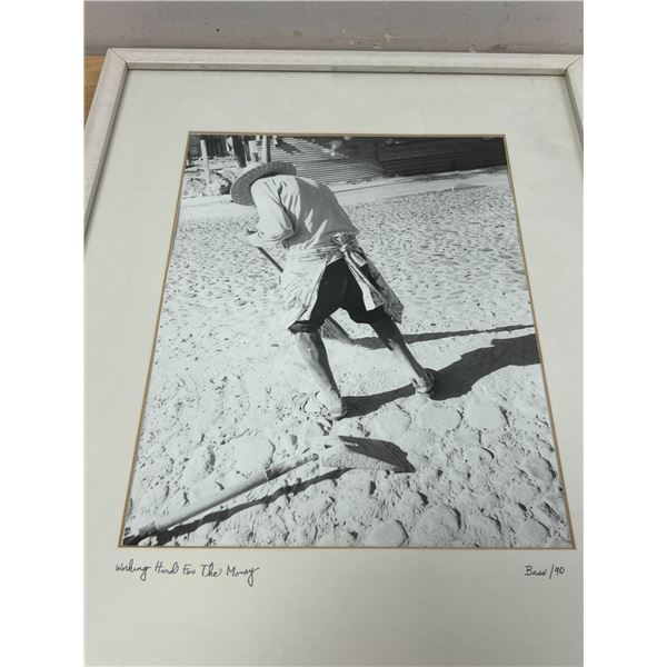 A. Burton Bass (Winnipeg) "Working Hard for the Money" Framed Photo - see all photos