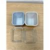 Image 3 : 2 Pyrex 1.5 Cup Leftover Dishes with Lids