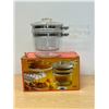 Image 1 : Pyrex Flameware Double Boiler with box - some use, see all photos