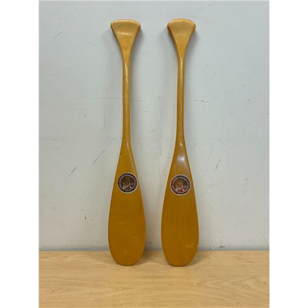 2 Mini Upper Canada Wood Handmade Paddles 23.5"