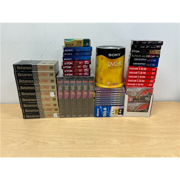 New Sealed Blank CD's / Cassettes etc - see all photos