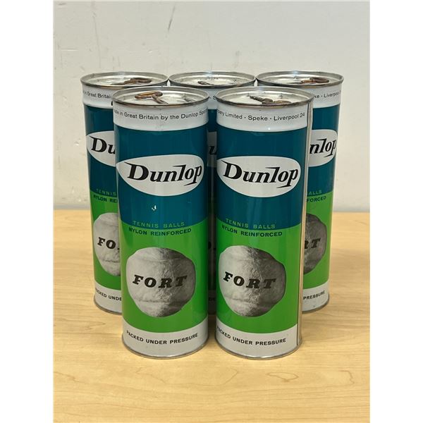 Lot of Vintage Tennis Balls in Metal Tins