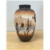 Image 2 : Signed Cedar Mesa Navajo Circle of Friends Vase 9.5"