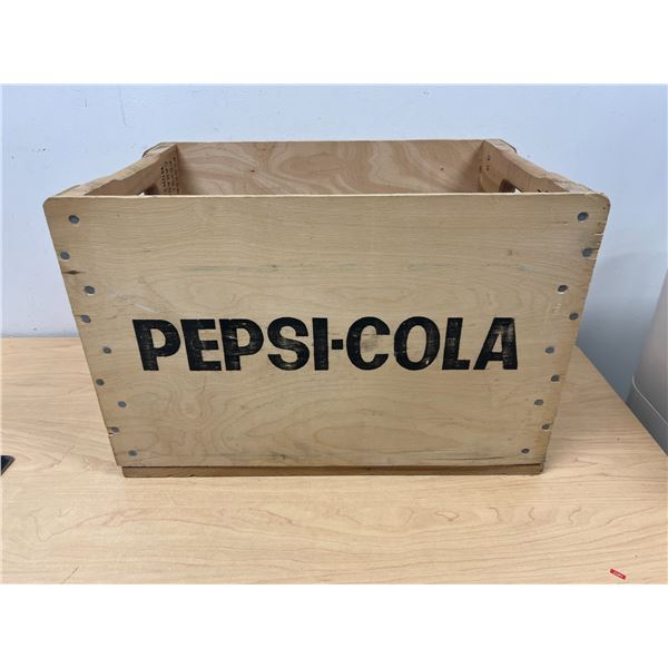 Pepsi-Cola Pepsi Wooden Crate - Approx: 19x12 & 12.5"T