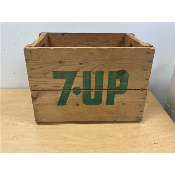 7-UP Seven UP Wooden Crate - Approx: 17x11.75 & 12"T