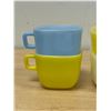Image 2 : 4 Vintage Glasbake Square Coffee Mugs