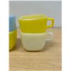 Image 3 : 4 Vintage Glasbake Square Coffee Mugs