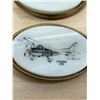 Image 2 : Doug Morrissey Etched Marble / Brass Cessna 172 & F4U Corsair Belt Buckles