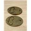 Image 5 : Doug Morrissey Etched Marble / Brass Cessna 172 & F4U Corsair Belt Buckles