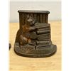 Image 2 : Heavy Cast Metal Kitty Book Ends 4"T 4.75"W