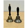 Image 1 : 2 Wooden Handled Metal Bells