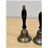 Image 2 : 2 Wooden Handled Metal Bells