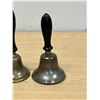 Image 3 : 2 Wooden Handled Metal Bells