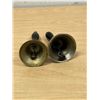 Image 4 : 2 Wooden Handled Metal Bells