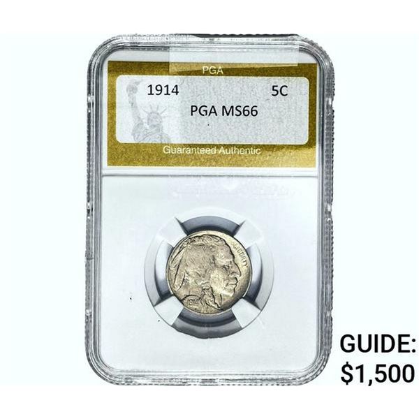 1914 Buffalo Nickel PGA MS66