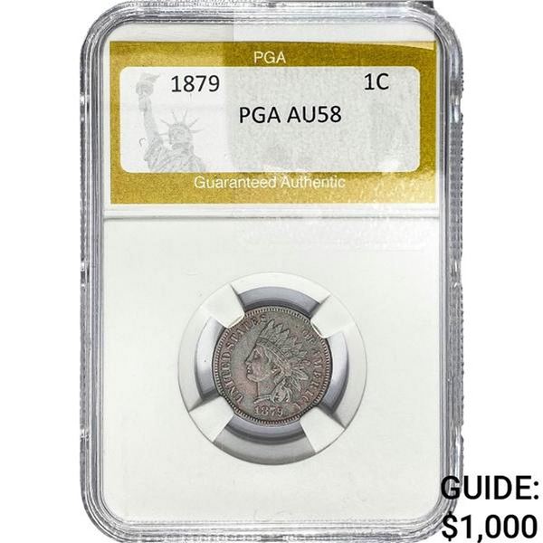 1879 Indian Head Cent PGA AU58