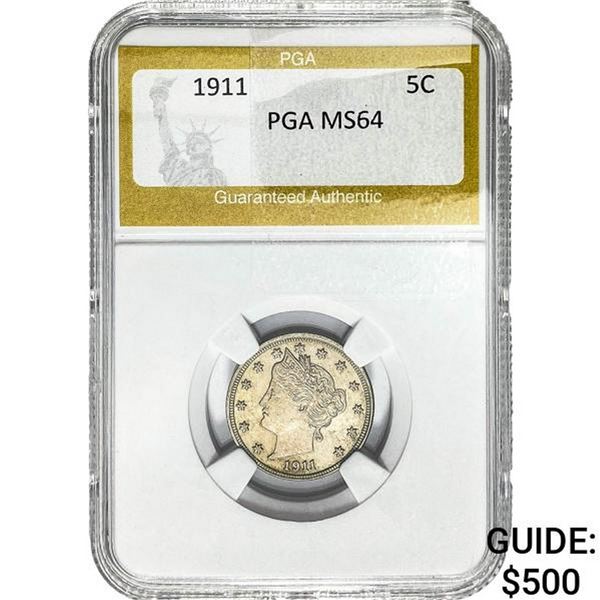 1911 Liberty Victory Nickel PGA MS64