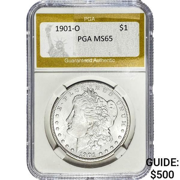 1901-O Morgan Silver Dollar PGA MS65