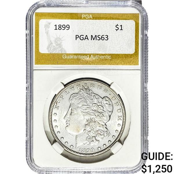 1899 Morgan Silver Dollar PGA MS63
