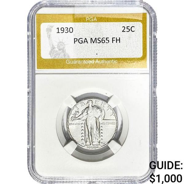1930 Standing Liberty Quarter PGA MS65 FH