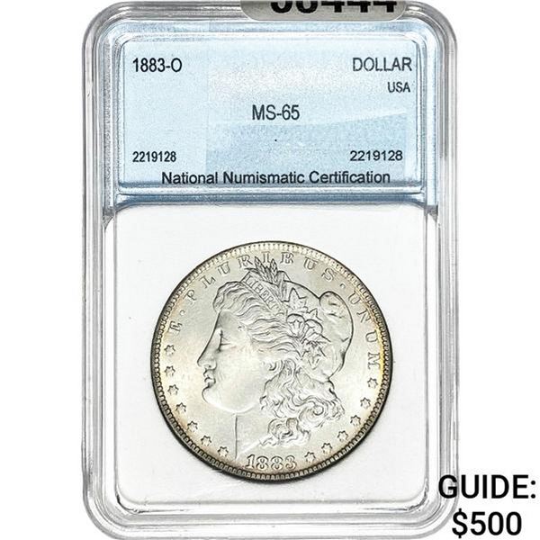 1883-0 Morgan Silver Dollar NNC MS65