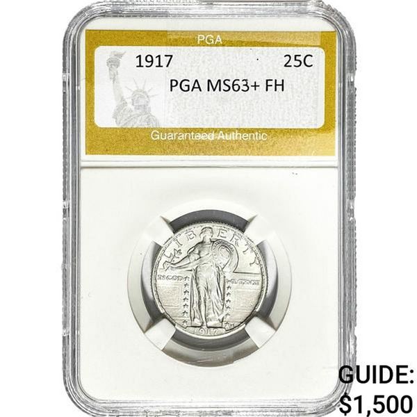 1917 Standing Liberty Quarter PGA MS63+ FH