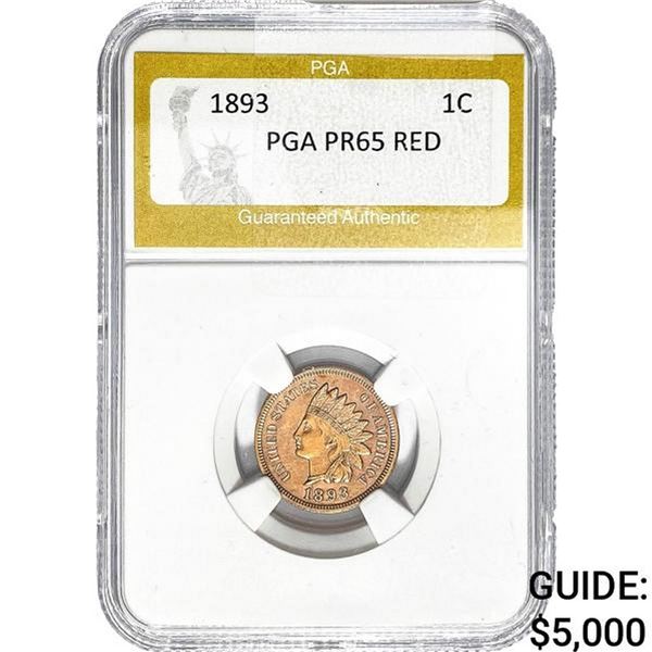 1893 Indian Head Cent PGA PR65 Red