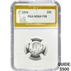 Image 1 : 1916 Mercury Silver Dime PGA MS64 FSB