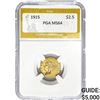 Image 1 : 1915 $2.50 Gold Quarter Eagle PGA MS64