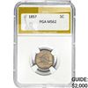 1857 Flying Eagle Cent PGA MS62