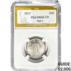 Image 1 : 1917 Standing Liberty Quarter PGA MS65 FH TY1
