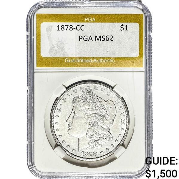 1878-CC Morgan Silver Dollar PGA MS62
