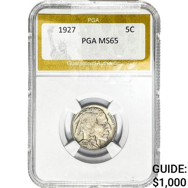 1927 Buffalo Nickel PGA MS65