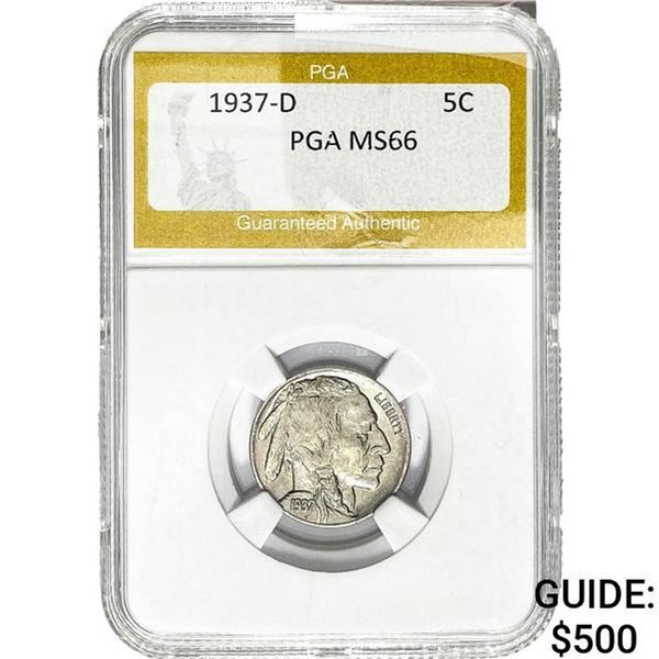 1937-D Buffalo Nickel PGA MS66