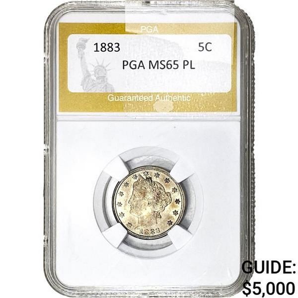 1883 Liberty Victory Nickel PGA MS65 PL