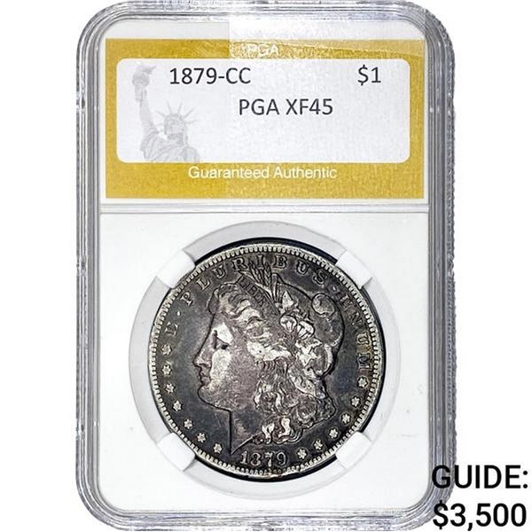1879-CC Morgan Silver Dollar PGA XF45
