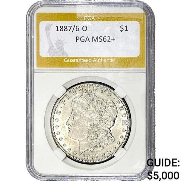 1887/6-O Morgan Silver Dollar PGA MS62+