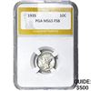Image 1 : 1935 Mercury Silver Dime PGA MS65 FSB