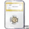 Image 1 : 1867 Silver Three Cent PGA MS64