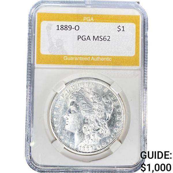 1889-O Morgan Silver Dollar PGA MS62