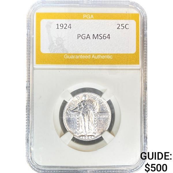 1924 Standing Liberty Quarter PGA MS64