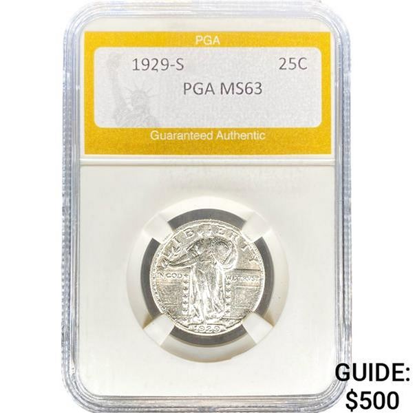 1929-S Standing Liberty Quarter PGA MS63