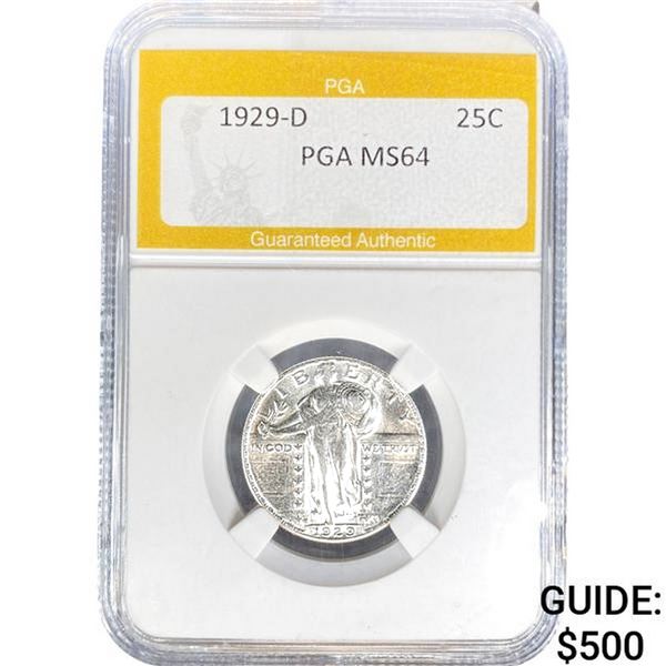 1929-D Standing Liberty Quarter PGA MS64