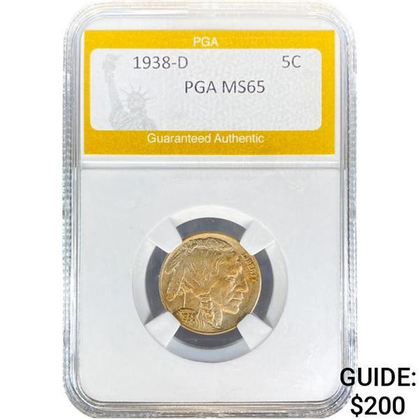 1938-D Buffalo Nickel PGA MS65