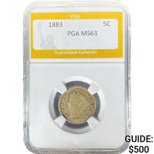 1883 Liberty Victory Nickel PGA MS63