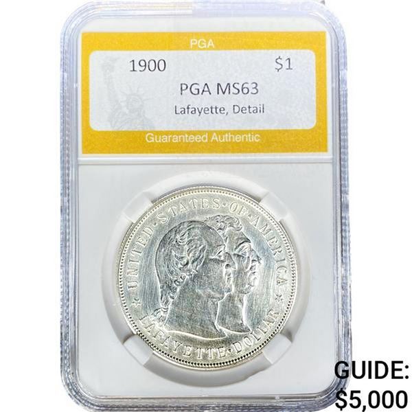 1900 Lafayette Silver Dollar PGA MS63