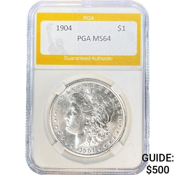1904 Morgan Silver Dollar PGA MS64