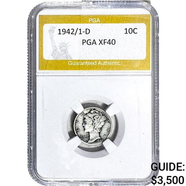 1942/1-D Mercury Silver Dime PGA XF40
